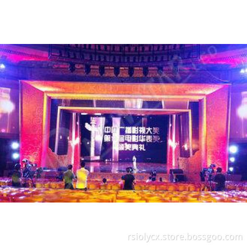 P10mm Outdoor Rental Transparent LED Screen Curtain For Sta